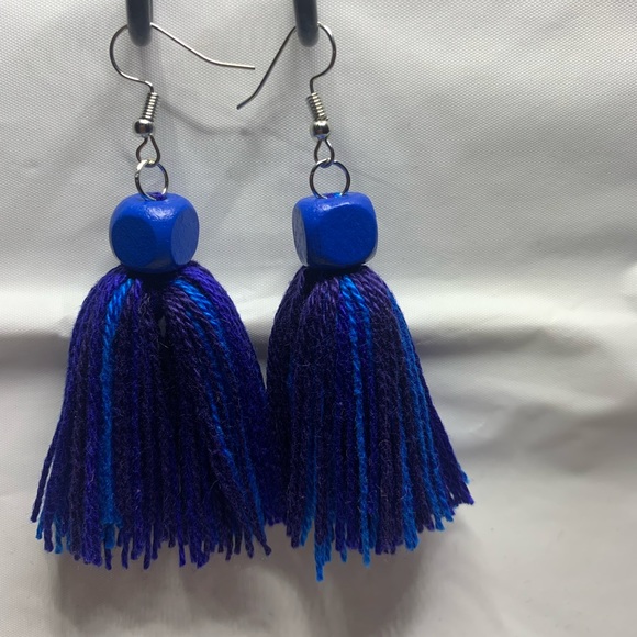 Handmade Tassel Earrings - Picture 4 of 4